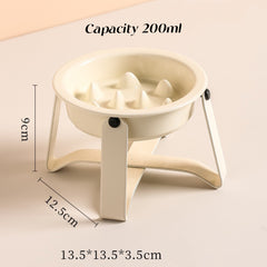 Round shape slow feed bowl