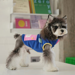 Warm jacket in candy color wih zipped pocket