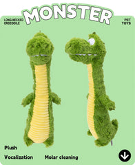 Long-necked crocodile plush toy