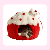 Cute strawberry cat bed