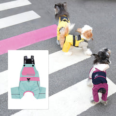 Stain-resistant and dirt proof outdoor wearing raincoat for Teddy and Schnauzer