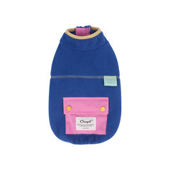 Warm jacket in candy color wih zipped pocket