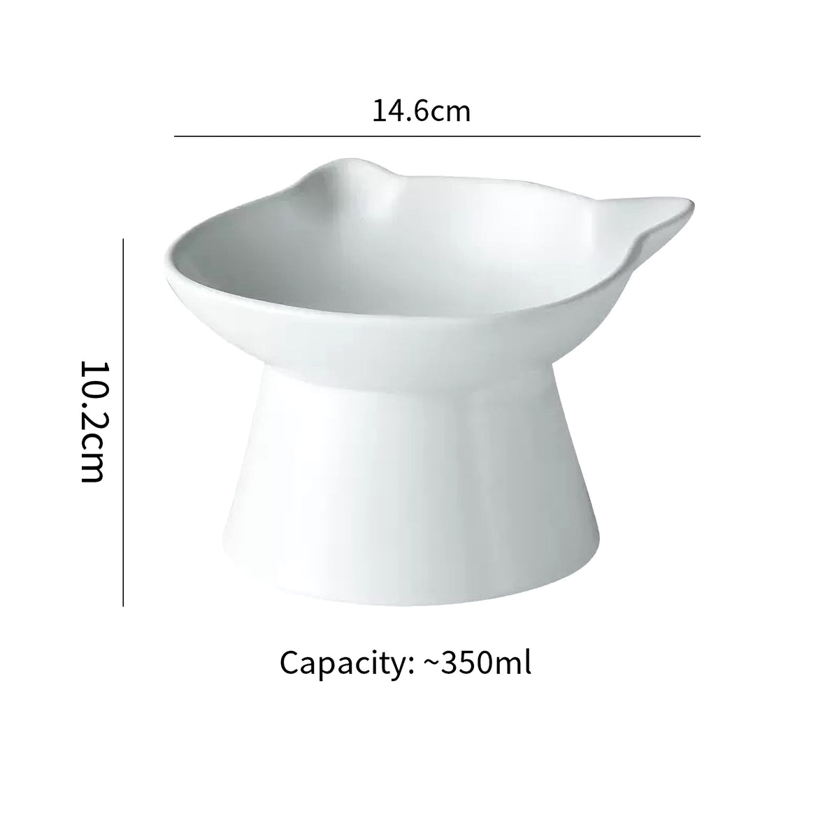Wide-kitty shape bowl