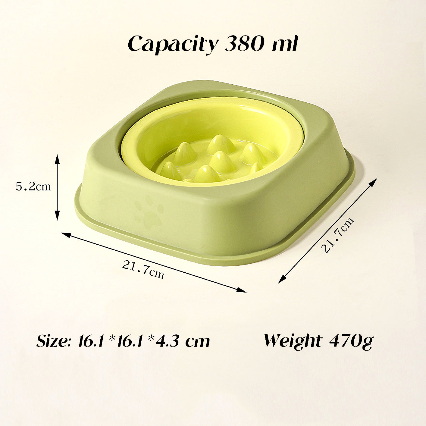 Solid-color edge-guarding slow-eating bowl 