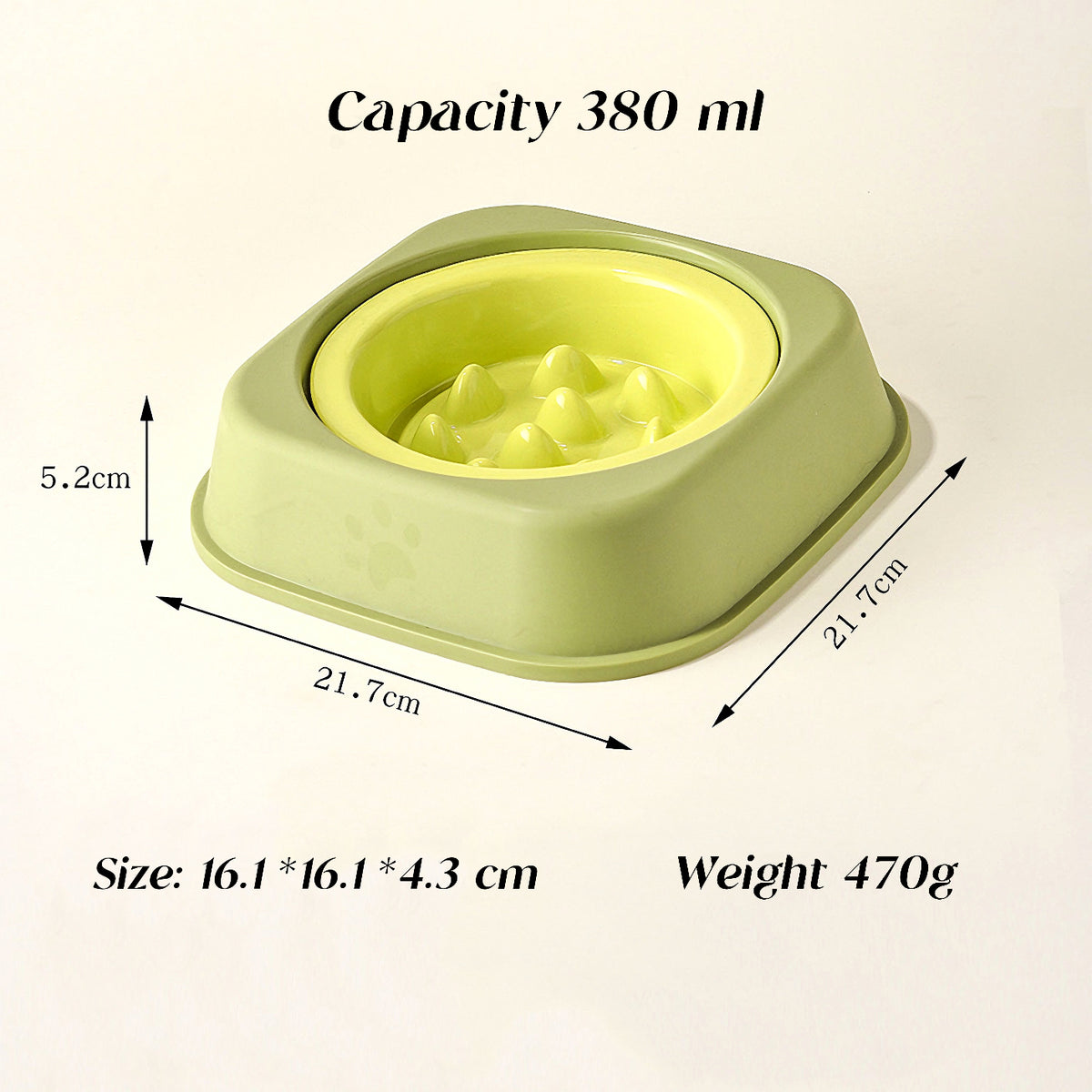 Solid-color edge-guarding slow-eating bowl 