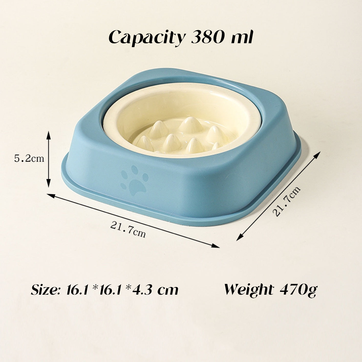 Solid-color edge-guarding slow-eating bowl 